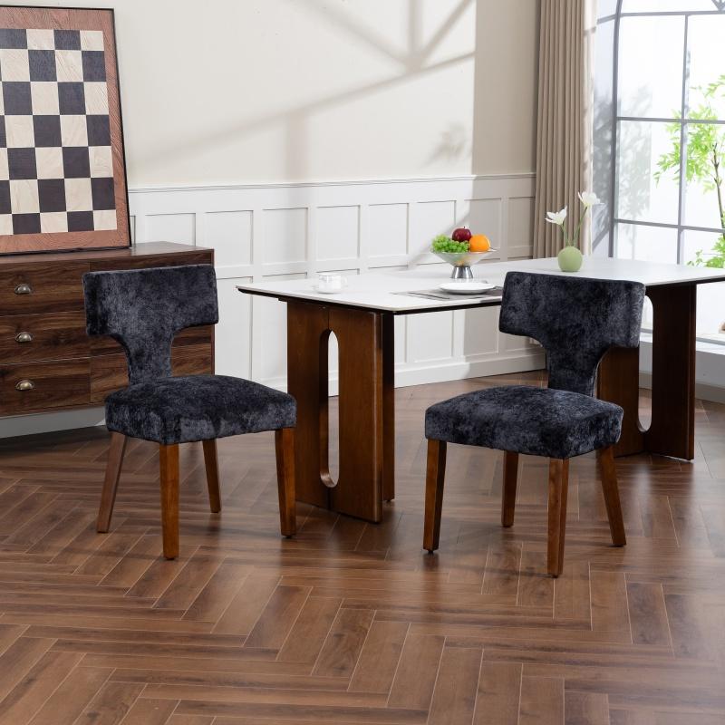 Fabric Weight Set - Set van 2 opvouwbare eetkamerstoelen, gecapitonneerd