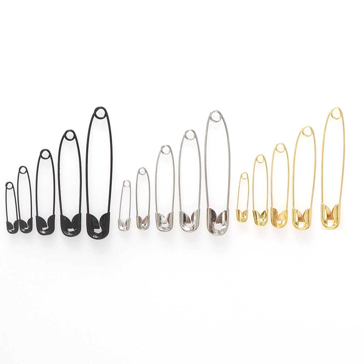 Sewing Tas - 100 stks 22/28/38/45/54mm Zilver Goud Veiligheidsspelden