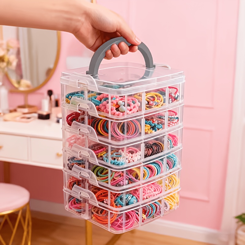 Sewing Tas - 5-laags transparante opbergdoos met deksel en