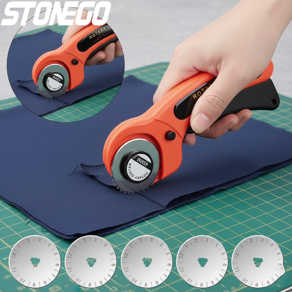 Rotary Cutter Fabric - Roterend snijwielmes voor stof, leer, handmatige