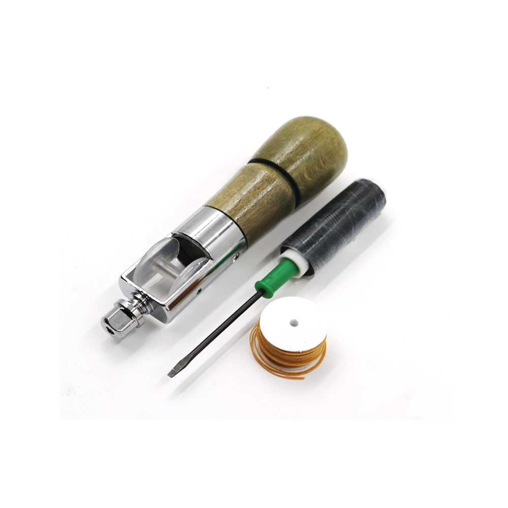 Needle Threader Tool - Lederen Naaigaren Kit Handnaaimachine Speedy Lock