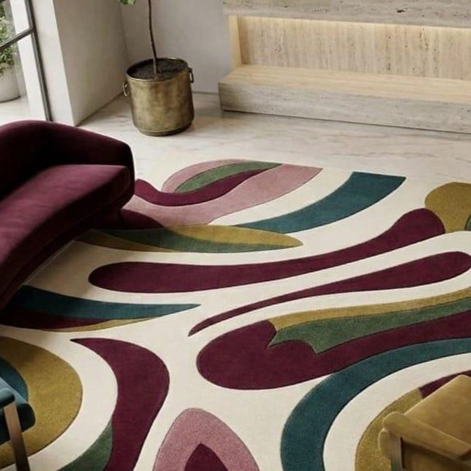 Century Textile & Sewing Supply - Tapijt met abstract patroon, tapijt in