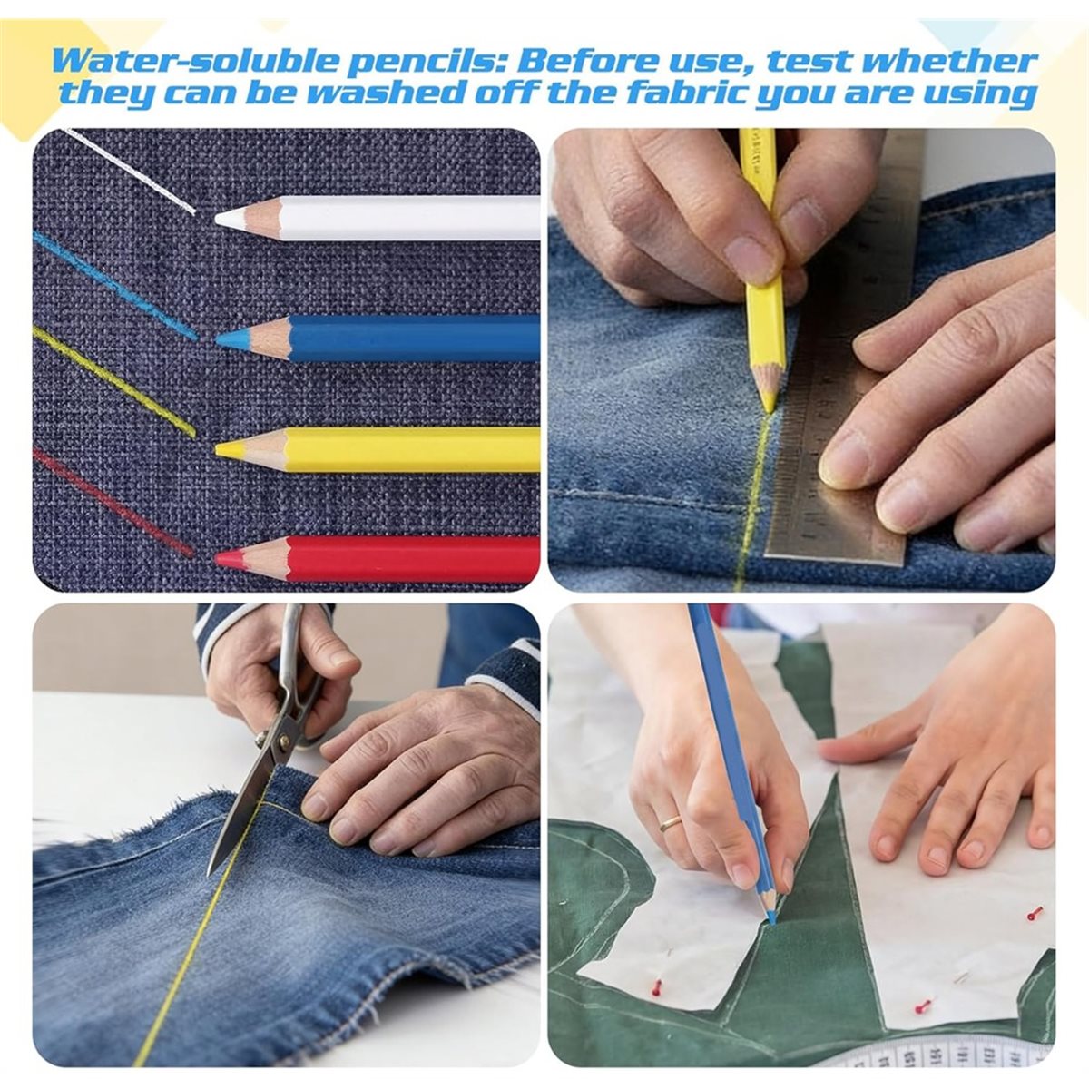 Tailor Chalk Marker - 【AT48】 NIEUW 20 stuks driehoekige kleermakerskrijt-