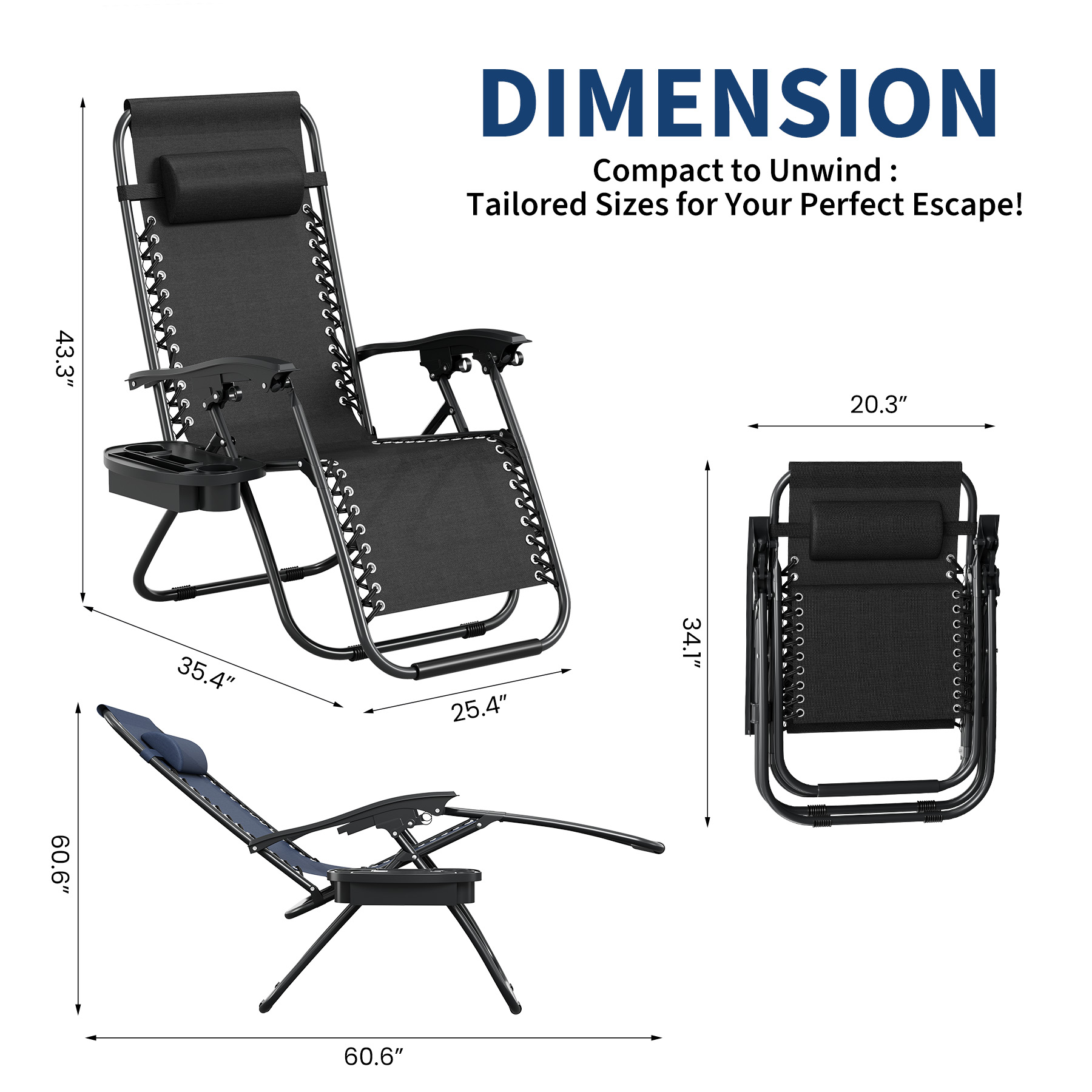 Zero Weighted Patio Lounge lig - Fabric Weight Set recensie en prijs