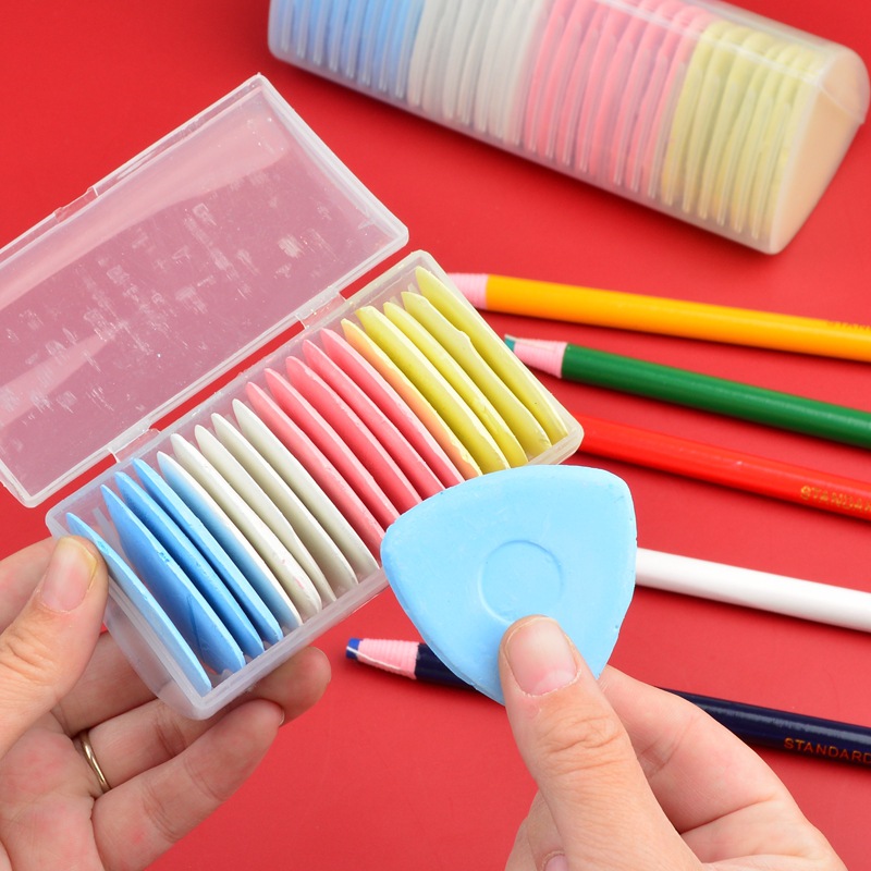 Meerkleurige stoffen kleermake - Tailor Chalk Marker recensie en prijs