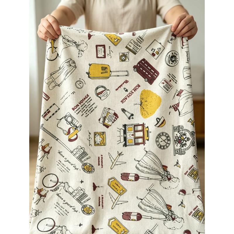 Gemengde stof met meisjesprint - Is Sewing A Textile Craft recensie en prijs