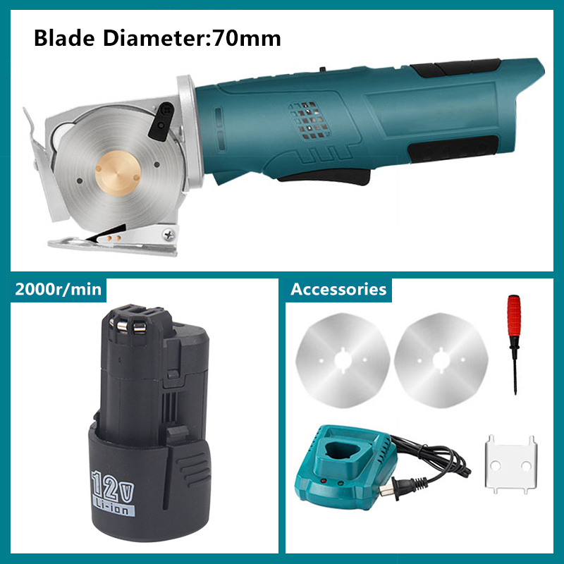 12V Elektrische Ronde Schaar D - Rotary Cutter Fabric recensie en prijs